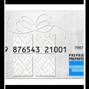 3 X AMEX PREPAID W/P $2700 BALANCE