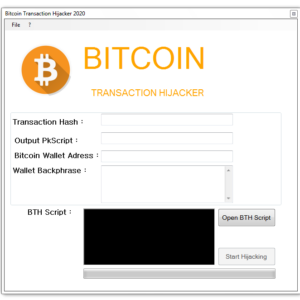 Bitcoin Transaction Hijacker V3.57 ( hack BTC TX )